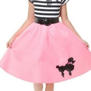 CHARADES BARBIE HALLOWEEN COSTUME child’s Poodle DRESS 50’s